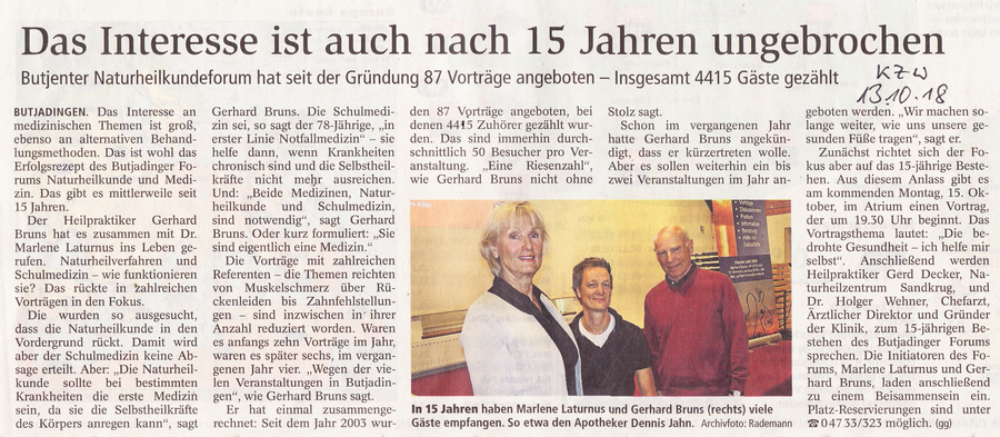 20 Jahre Naturlheilkundeforum