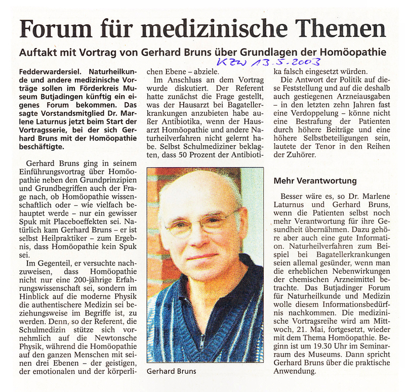 Forum für medizinische Themen 2003