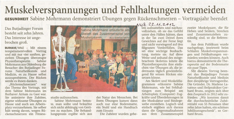 Muskelverspannungen und Fehlhaltungen vermeiden (2012)
