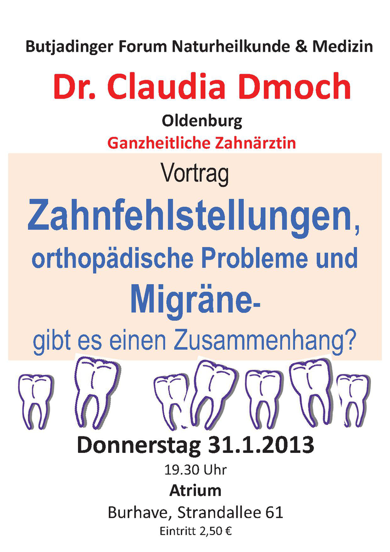 Zahnfehlstellungen, orthopädische Probleme und Migräne (2013)