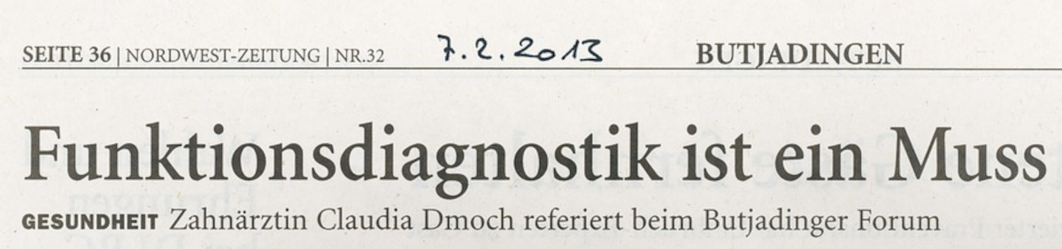 Funktionsdiagnostik ist ein Muss (2013)