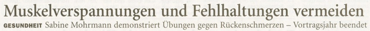 Muskelverspannungen und Fehlhaltungen vermeiden (2012)